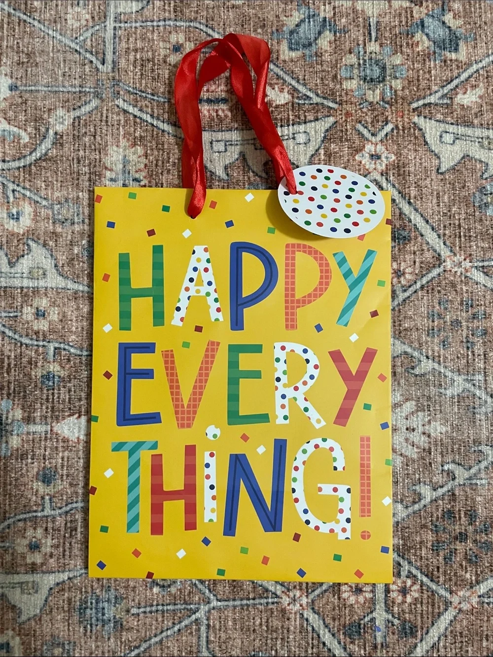 Bundle Set of 6 Colorful Assorted Birthday Gift Bags - Floral & Patterned